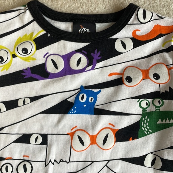 HYDE & EEK (TARGET) Size 10 UEC Glow-In-The-Dark Mummy Halloween Pajama Set - Picture 9 of 9